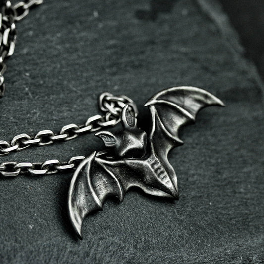 Winged Imp Pendant - 925 Sterling Silver Handmade