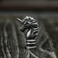 Unicorn Chess Knight Pendant - 925 Sterling Silver Handmade