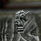 Unicorn Chess Knight Pendant - 925 Sterling Silver Handmade