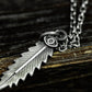 Feather Pendant - 925 Sterling Silver Handmade