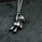 Voodoo Doll Pendant - 925 Sterling Silver Handmade
