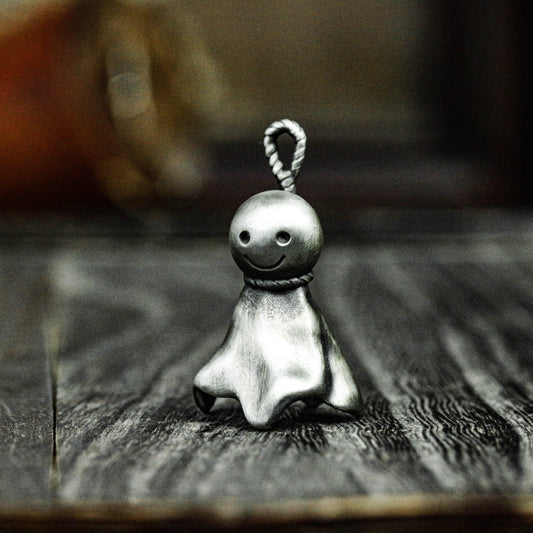 Teru Teru Bozu Pendant - 925 Sterling Silver Handmade