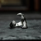 Crescent Claw Wrap Ring - 925 Sterling Silver Handmade
