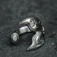 Crescent Claw Wrap Ring - 925 Sterling Silver Handmade