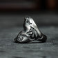 Crescent Claw Wrap Ring - 925 Sterling Silver Handmade