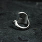 Crescent Claw Wrap Ring - 925 Sterling Silver Handmade