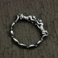 Twin Leopard Torque Bracelet - 925 Sterling Silver Handmade