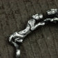 Twin Leopard Torque Bracelet - 925 Sterling Silver Handmade