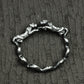 Twin Leopard Torque Bracelet - 925 Sterling Silver Handmade