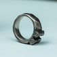 Handcrafted Silver Broken Pillar Ring Warrior Motif
