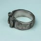 Handcrafted Silver Broken Pillar Ring Warrior Motif