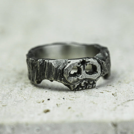 Phantom Skull 925 Silver Handmade Ring ¨C Gothic Death Symbol