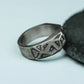 Necromancer¡¯s Seal 925 Silver Handmade Ring ¨C Dark Arcane Inscription