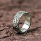 Iron Fortress 925 Silver Handmade Ring ¨C Studded Gothic Armor Band