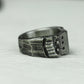 Ironclad Shield 925 Silver Handmade Ring ¨C Medieval Studded Band