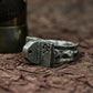 Mech Relic 925 Silver Handmade Ring ¨C Industrial Engraved Band