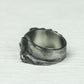 Relic Skull 925 Silver Handmade Ring ¨C Aged Occult Warrior Design
