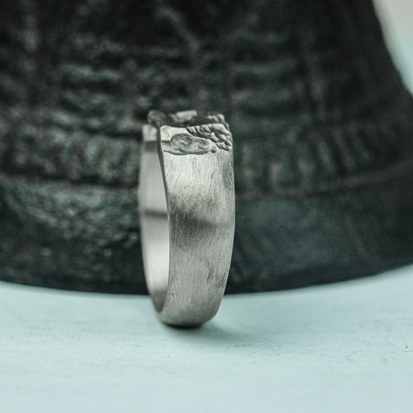 Shadow Crest 925 Silver Handmade Ring ¨C Dark Gothic Emblem