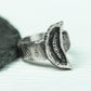 Crescent Fang 925 Silver Handmade Ring ¨C Occult Lunar Talisman