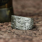 Ancient Glyph 925 Silver Handmade Ring ¨C Enigmatic Symbol Band