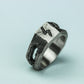 Celestial Etch 925 Silver Handmade Ring ¨C Cosmic Engraved Symbol