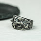 Battle Scarred 925 Silver Handmade Ring ¨C Rugged Warrior Band