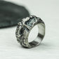 Battle Scarred 925 Silver Handmade Ring ¨C Rugged Warrior Band
