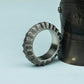 Runed Edge 925 Silver Handmade Ring ¨C Mystic Engraved Border
