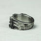 Ironclad Shield 925 Silver Handmade Ring ¨C Medieval Studded Band