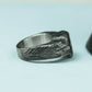 Handcrafted Owl Skull Ring 925 Silver