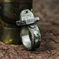 Mech Relic 925 Silver Handmade Ring ¨C Industrial Engraved Band