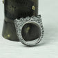 Jagged Edge 925 Silver Handmade Ring ¨C Brutalist Rough Finish