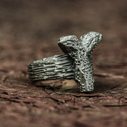 Ancient Branch 925 Silver Handmade Ring ¨C Nature-Inspired Rustic