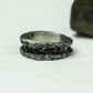 Barbed Chain 925 Silver Handmade Ring ¨C Rugged Punk Rock Style