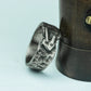 Runic Veins 925 Silver Handmade Ring ¨C Mystic Engraved Pattern