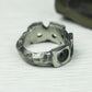 Handcrafted Silver Industrial Gear Ring