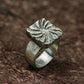 Sunburst Relic 925 Silver Handmade Ring ¨C Radiant Occult Design
