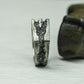 Obsidian Edge 925 Silver Handmade Ring ¨C Modern Geometric Band