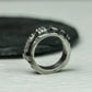 Obsidian Pillar 925 Silver Handmade Ring ¨C Geometric Gothic Statement