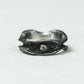 Abyss Eye 925 Silver Handmade Ring ¨C Dark Textured Band