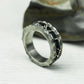 Barbed Chain 925 Silver Handmade Ring ¨C Rugged Punk Rock Style