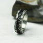 Barbed Chain 925 Silver Handmade Ring ¨C Rugged Punk Rock Style