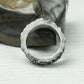 Barbed Chain 925 Silver Handmade Ring ¨C Rugged Punk Rock Style