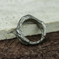 Woven Relic 925 Silver Handmade Ring ¨C Textured Ancient Tapestry Band