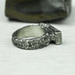 Ancient Guardian 925 Silver Handmade Ring ¨C Engraved Gothic Protector