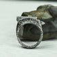Ancient Guardian 925 Silver Handmade Ring ¨C Engraved Gothic Protector