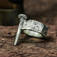 Warrior¡¯s Axe 925 Silver Handmade Ring ¨C Viking Battle Emblem
