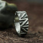 Runic Guard 925 Silver Handmade Ring ¨C Engraved Mystic Shield