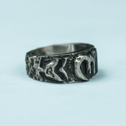 Celestial Path 925 Silver Handmade Ring ¨C Occult Symbolic Band