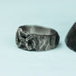 Cracked Relic 925 Silver Handmade Ring ¨C Gothic Weathered Design